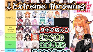 【ホロライブ】海外ニキの考える『ホロライブメンバーと一緒にフリスビーをしたら？』【桐生ココ・YAGOO】