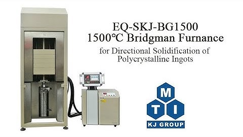 1500ºC Bridgman Furnace for Directional Solidification of Polycrystalline Ingots - EQ-SKJ-BG1500