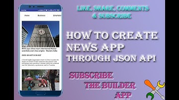 How to create News App through JSON API