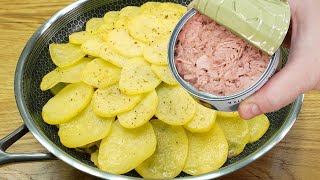 If you have potatoes and canned tuna at home. It's so delicious that I cook it every day❗