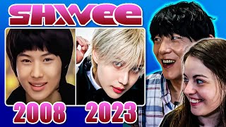 Watching the FIRST and LATEST SHINee M/V with my KOREAN HUSBAND | SHINee Evolution REACTION