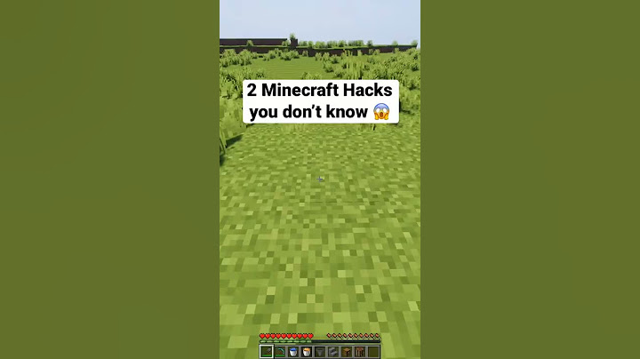 Minecraft: 2 TikTok Hacks that ACTUALLY WORK #shorts