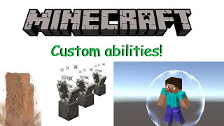 How to code custom abilities in minecraft (Forcefields, Evoker Fangs, Earthwalls and more!)