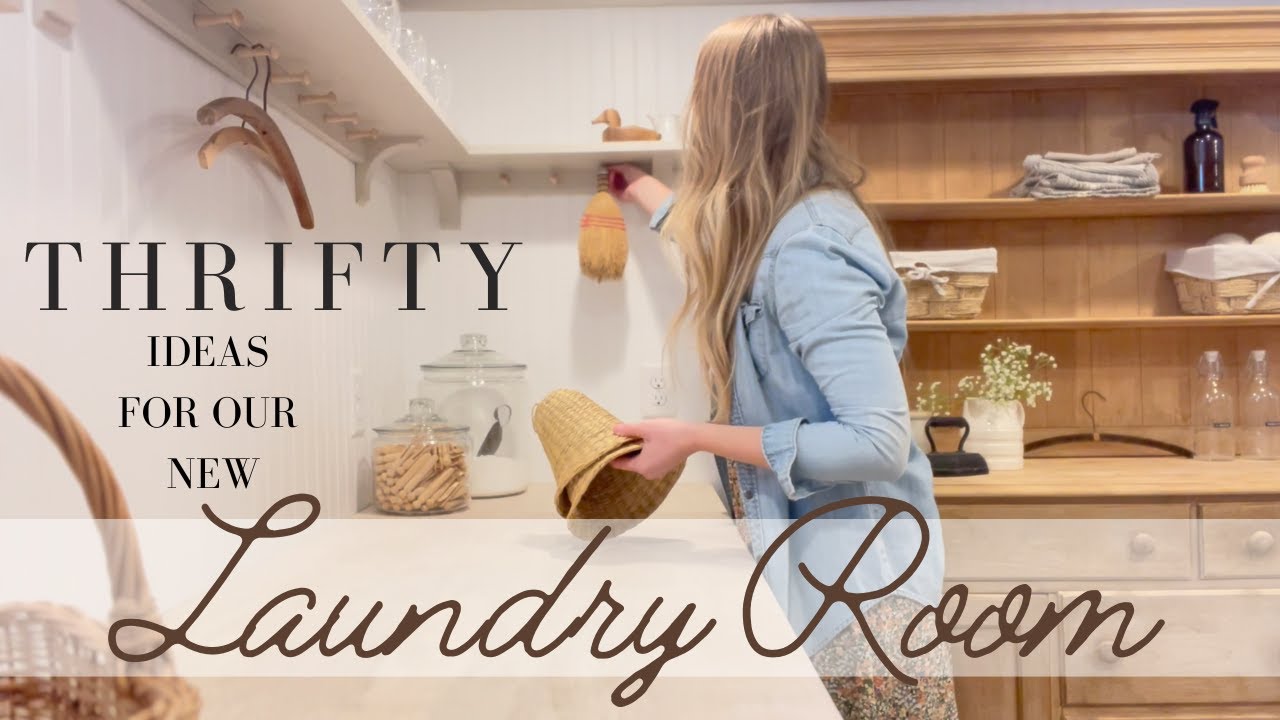Style My NEW Laundry Room with Me!! - YouTube