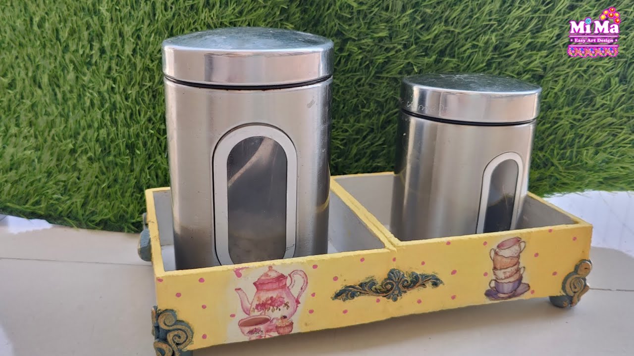 What I have made with waste watch box |Reuse waste materials|Kitchen decor idea mimaeasyartdesign