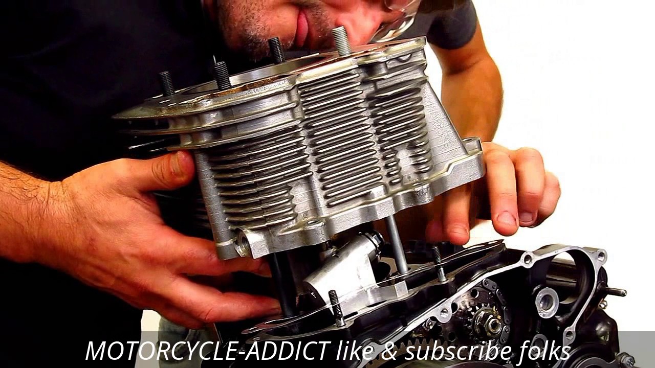 Motorcycle Cylinder & Piston Rings Assembly YouTube