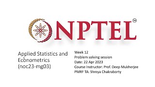 Famous Week 12 - Problem Solving Session on Applied Statistics and Econometrics - 22th April 2023 Wealth