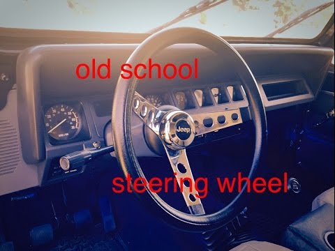 project 1991 Jeep WRANGLER (Jeep YJ), part 53, GRANT STEERING WHEEL -  YouTube
