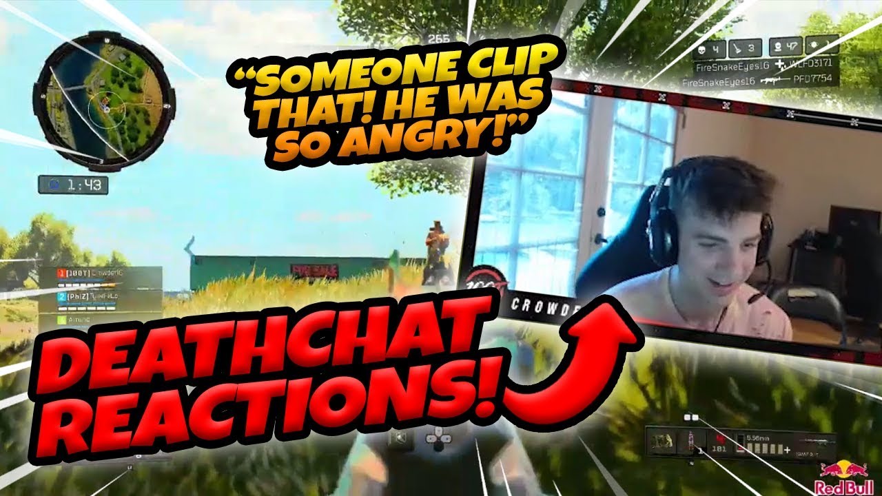 DEATH CHAT REACTIONS! HILARIOUS CLIPS (Call of Duty: Blackout)