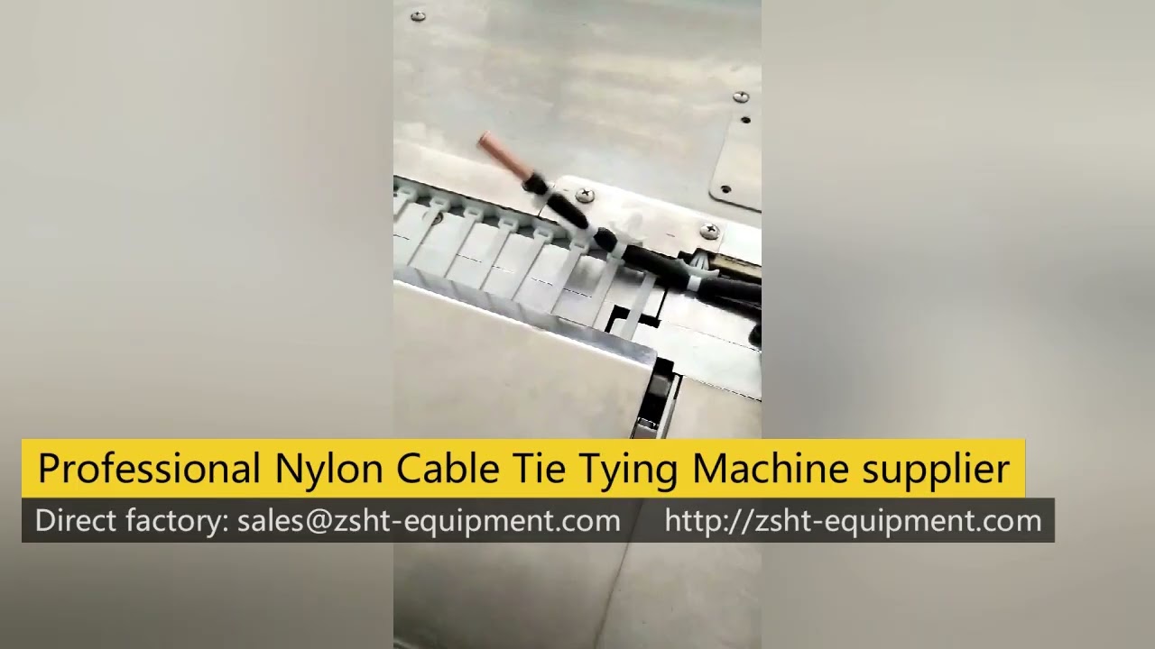 Factory price Automatic Nylon Cable Tie Tying & Bundling Machine