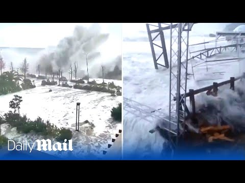 Huge storm wipes out Russian defences in Crimea as trenches and firing positions are destroyed