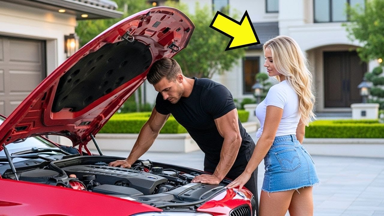 OJCIEC SAMOTNY POMÓGŁ SĄSIADCE Z ZEPSUTYM AUTEM… NIE WIEDZĄC, ŻE BYŁA WŁAŚCICIELKĄ OGROMNEJ FORTUNY