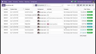 Arrow Key Navigation in List View Odoo