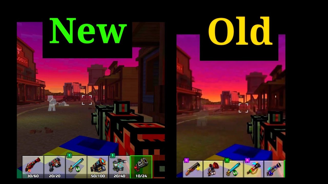 Nerfed Movement Speed | New VS Old - Pixel Gun 3D
