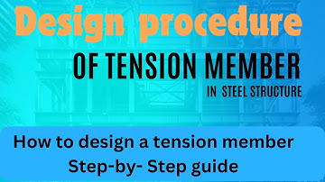 How to design a tension member in steel structure| complete design procedure under loads| ASD & LRFD