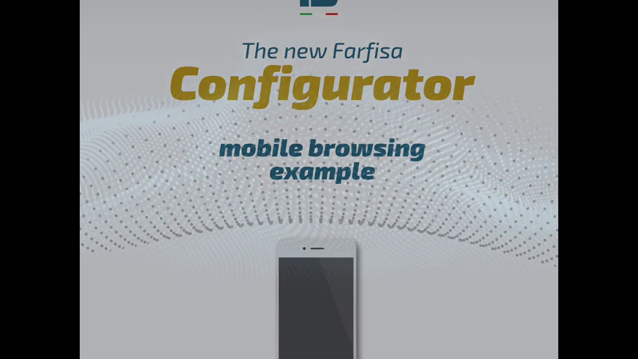 DUO CONFIGURATOR program. Mobile browsing example.