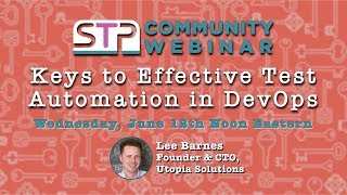 Keys to Effective Test Automation in DevOps - Lee Barnes
