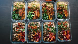 VEGAN HIGH PROTEIN MEAL PREP | FANCY & TASTY