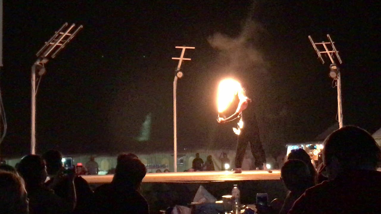 Desert Safari - Fire Juggling in Dubai - Part 3 [4K]