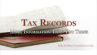 AF-020: Tax Records: More Information Than You Think | Ancestral Findings Podcast