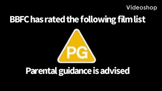 Bbfc Has Rated The Following Film List Pg, Parental Guidance Is Advised.