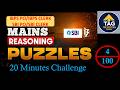 Puzzle No. 4 | 100 Mains Level Puzzles Series | SBI PO & IBPS PO Reasoning 2026