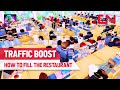 How to Get 100% Full My Restaurant Roblox - Traffic Boost Campaign
