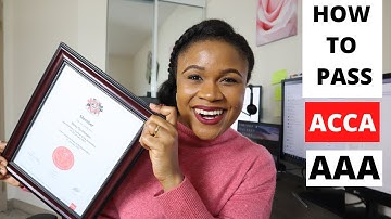 HOW TO PASS ACCA AAA | WITH or WITHOUT AUDIT EXPERIENCE !
