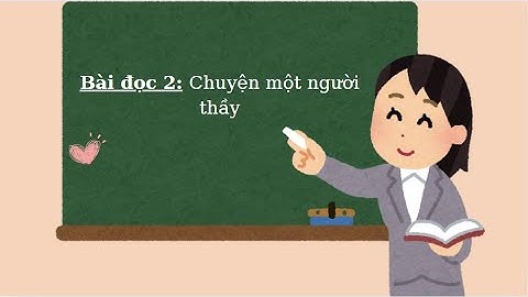 Tiếng Việt 5 (cánh diều) tập 1: bài đọc 2: Chuyện một người thầy (trang 9,10)