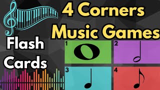 Music Flash Cards - 100 Four Corners Music Games Part 5