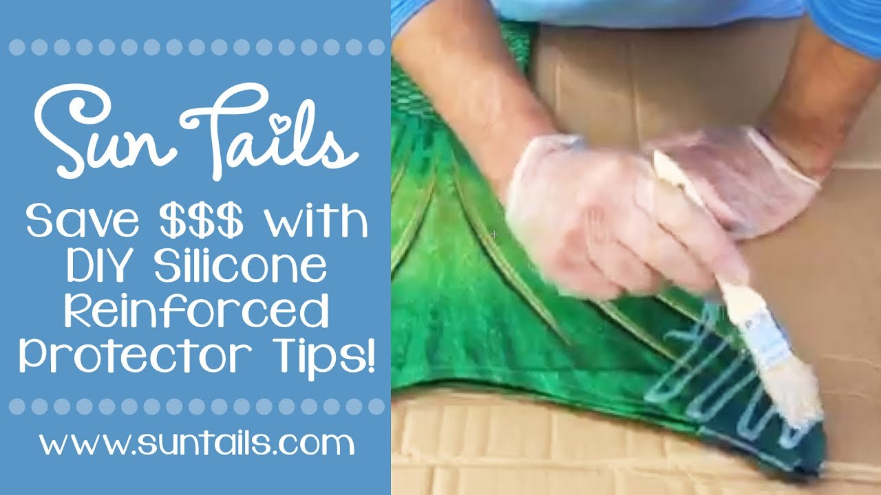 DIY Protect your Fabric Mermaid Tail with Silicone!