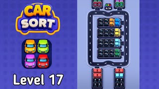 Car Sort Level 17 Answer | Car Sort: Color Puzzle Level 17 Walkthrough Solution 