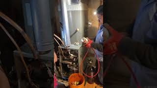 Flushing a Copper Line Set! Skills needed in HVAC.