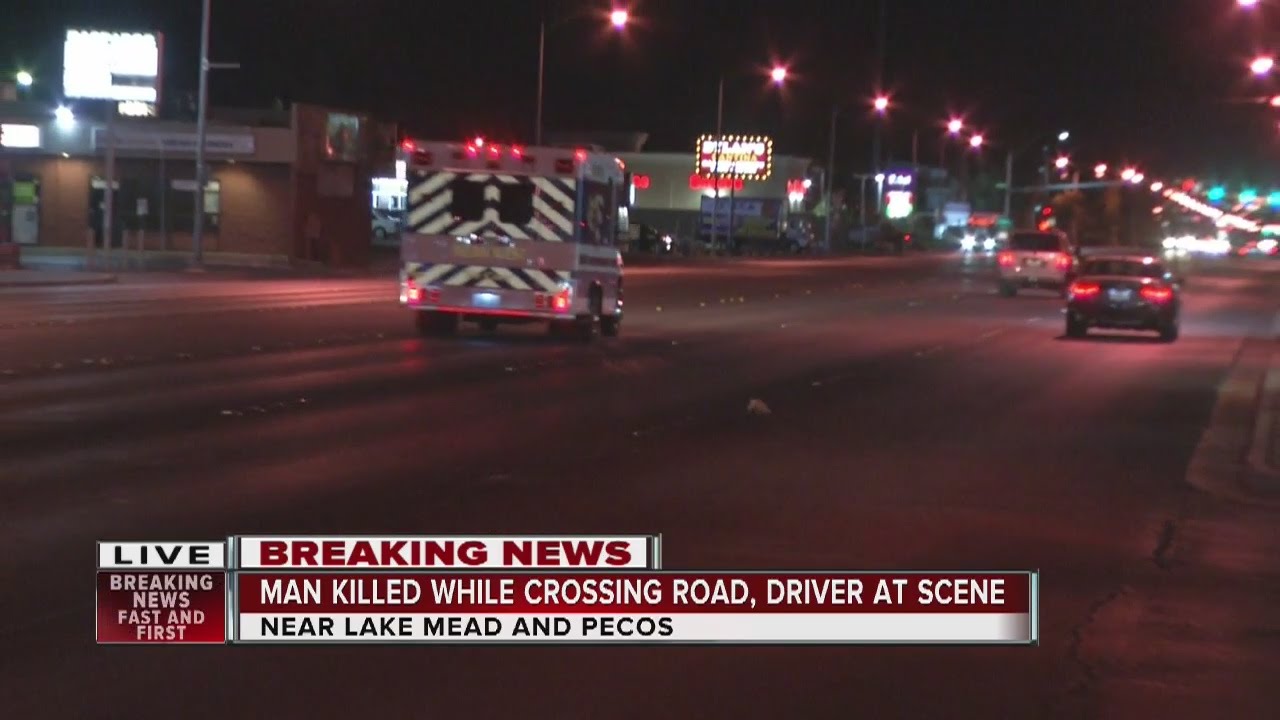 Male pedestrian dies in North Las Vegas crash - YouTube