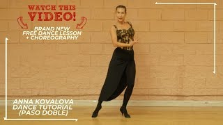 Anna Kovalova | Ballroom Latin Dance Lesson | Paso Doble Choreography