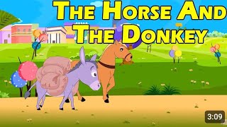 The Horse and The Donkey Story in English| Stories in English | Fairy Tales in English