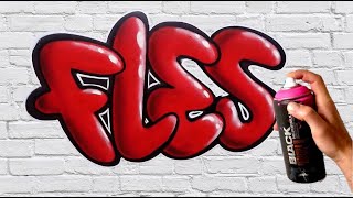 How to Paint Bubble Letters | Graffiti Tutorial
