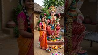 बोतल के ढक्कनों से बनी माँ लक्ष्मी की मूर्ति 😍 #Viral #shorts #lakshmidevi