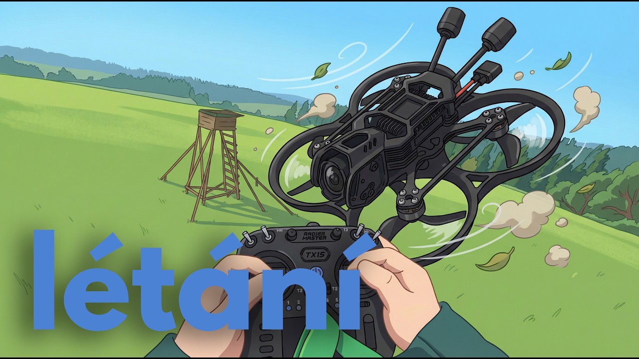 Jen létání bez keců - kolem posedu s stromů 🌲🚁