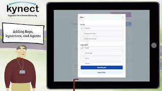 How to add Reps, kynectors, and Insurance Agents in kynect Benefits Profile