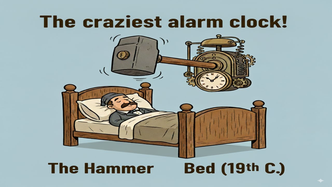 “THE BED ALARM CLOCK WITH A HAMMER THE MOST ABSURD INVENTION OF THE ...