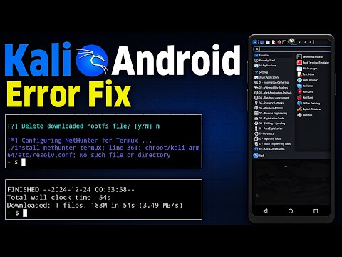 Kali Linux Installation Error Fix Termux | Configuring Nethunter For Termux Fix |