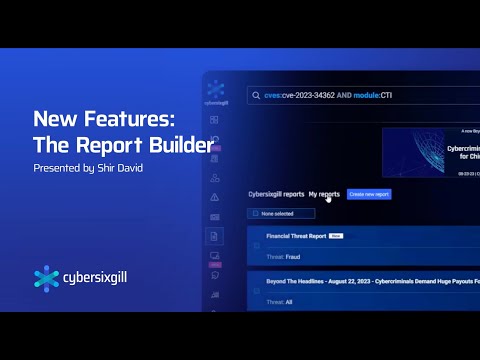 New Feature: Report Builder