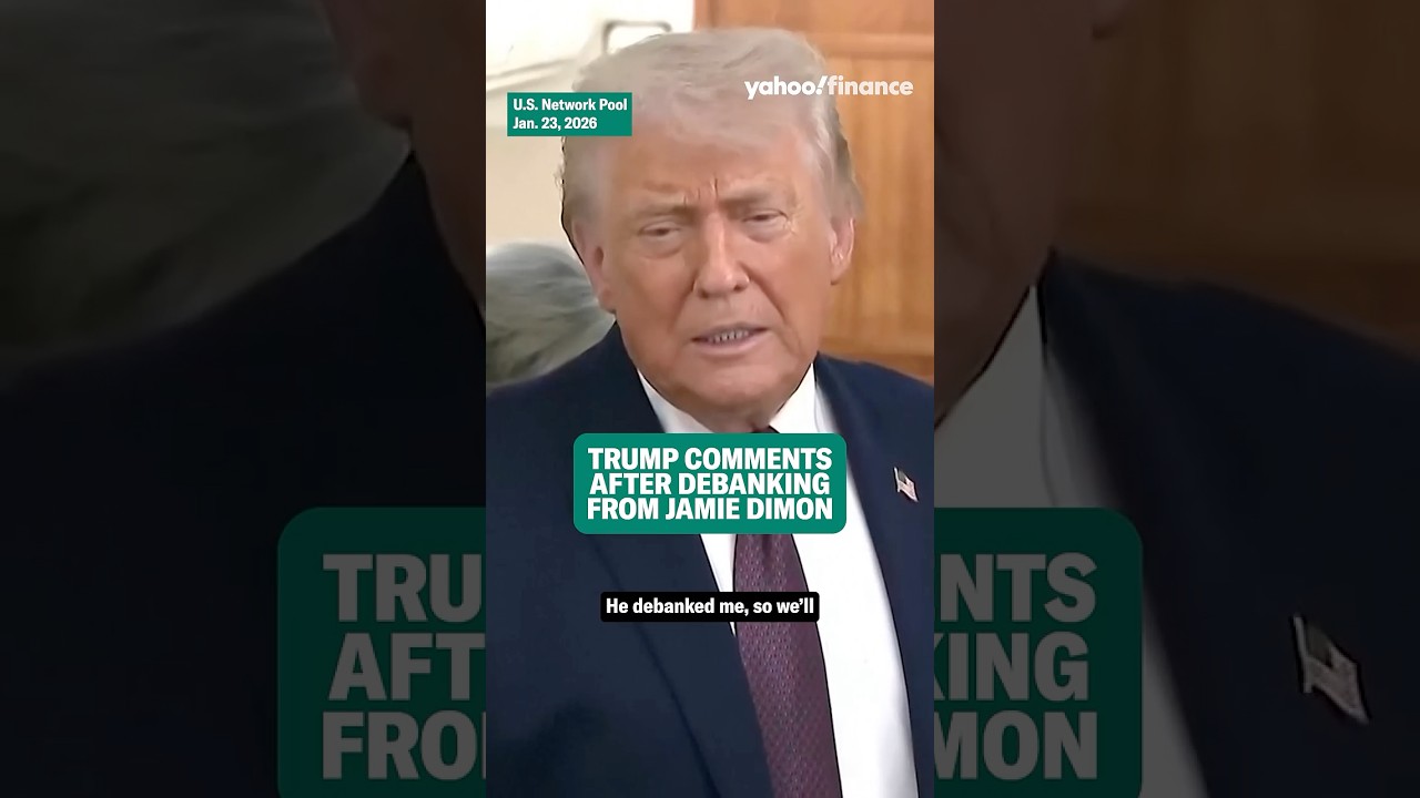 Trump comments on JPMorgan Jamie Dimon $5B lawsuit.