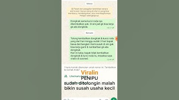 Hati-hati gaes ! harus lebih waspada, ada saja modus penipu