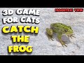 3d game for cats  catch the frog isometric view  4k 60 fps stereo sound