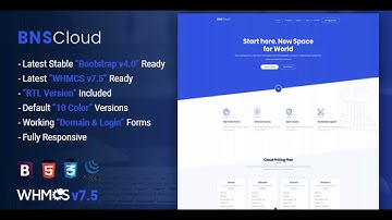 BNSCloud | Multipurpose Hosting with WHMCS Templates | Themeforest Website Templates and Themes