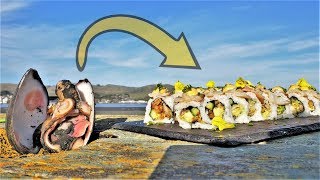 BIG OLE CLAMS Transform into SUSHI Rolls! CATCH AND COOK!!!