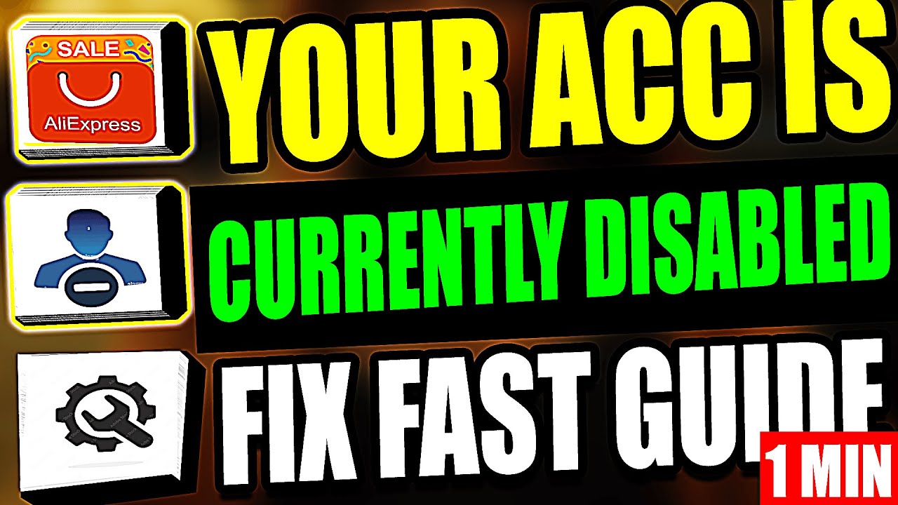 Ваша учетная запись в настоящее время отключена. Вы можете пройти процедуру включения AliExpress.