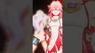 【Genshin MMD】Yae Miko Zibai Simple Dimple #genshinimpact #mmd #shorts #yaemiko #zibai